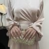islamic clothes women,Women's Simple Solid Color Robe Dress - Image 2