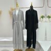 white abayas, Women's Cardigan Robe - Image 5