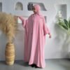 Women's Solid Color hijab and dress - Image 6