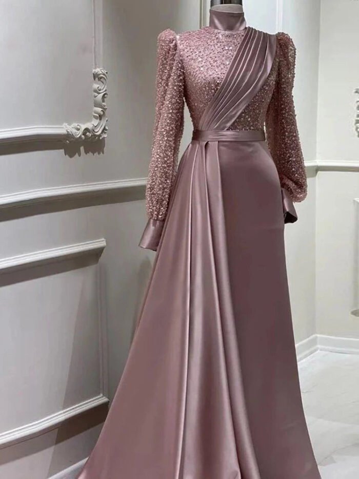 Alternative view of bride dress for muslim, Evening Dress Elegant Elegant Two-piece Suit