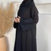 long modest dresses with sleeves,Women's Headscarf Inner Skirt Robe Three-piece Set, - Image 6