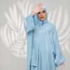 modest plus size fashion,Colorful Elegant Cloth Length Dress - Image 3