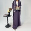 a woman in a purple robe,muslim clothing for females