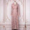 a mannequin wearing a pink dress, female muslim dress