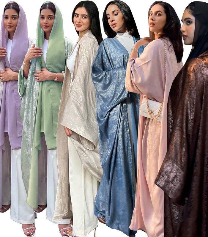 a group of women in different outfits,islamic women dresses