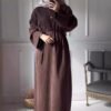 Long Sleeve Knitted Dress,abaya winter - Image 4
