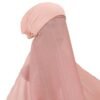 headscarf fashion,Bright Silk Island Wrinkle - Image 4