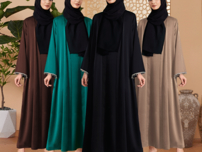 a group of women wearing black and brown dresses,dresses for hijabis