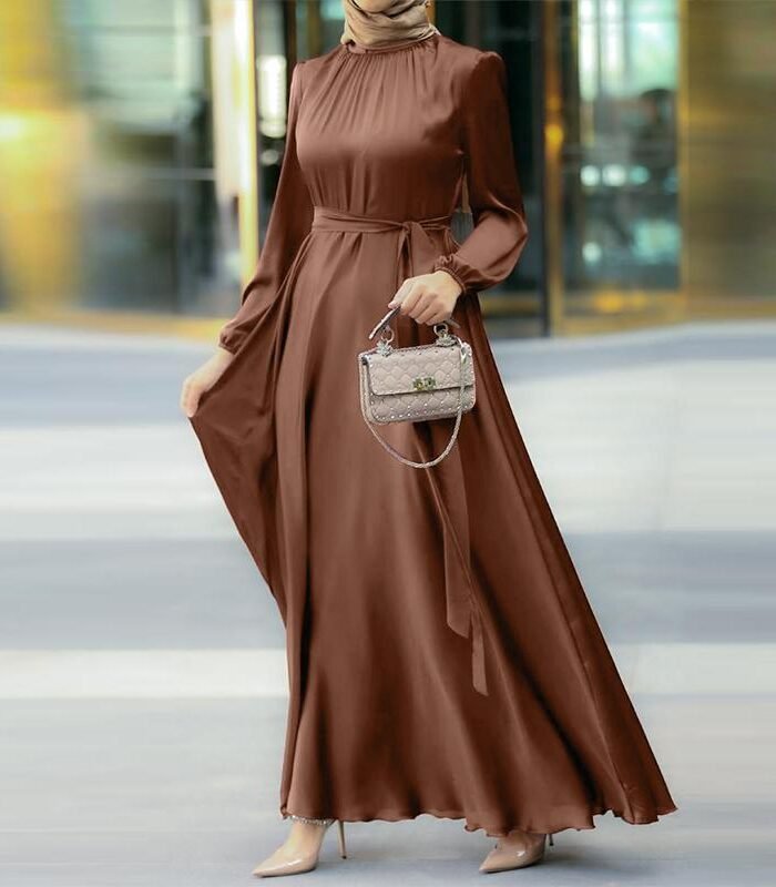 Alternative view of Women's Fashion Round Neck,turkish dresses