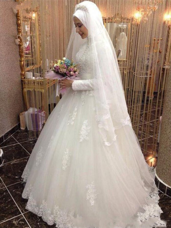 Alternative view of bridal gowns for muslim brides,Women's Dress