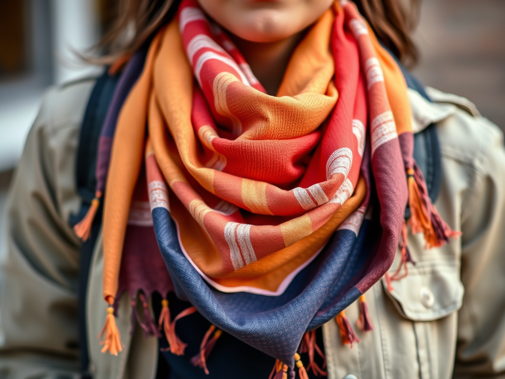 scarf with casual attire 1