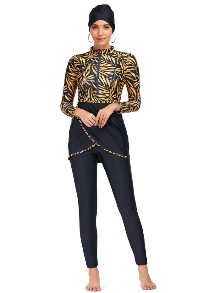 a woman in a yellow and black outfit, Beachwear for Women Sale