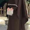 cute abaya dresses,Cloak Satin Dress Robe - Image 5