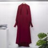 Amazing Cotton Abaya: Casual Loose Robe with Headscarf - Image 8