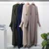 Amazing Cotton Abaya: Casual Loose Robe with Headscarf 15 a group of long dresses on swingers,Cotton Abaya, Best Abaya Fabrics for Summer