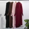 Amazing Cotton Abaya: Casual Loose Robe with Headscarf - Image 6