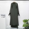 Amazing Cotton Abaya: Casual Loose Robe with Headscarf - Image 2