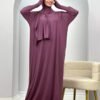 soft summer dress,Women's Muslim Robe Polyester Fiber - Image 2