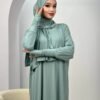 soft summer dress,Women's Muslim Robe Polyester Fiber - Image 8