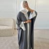 Contrast-side Cardigan Robe,abayas for cheap 9 Contrast-side Cardigan Robe,abayas for cheap - Image 3
