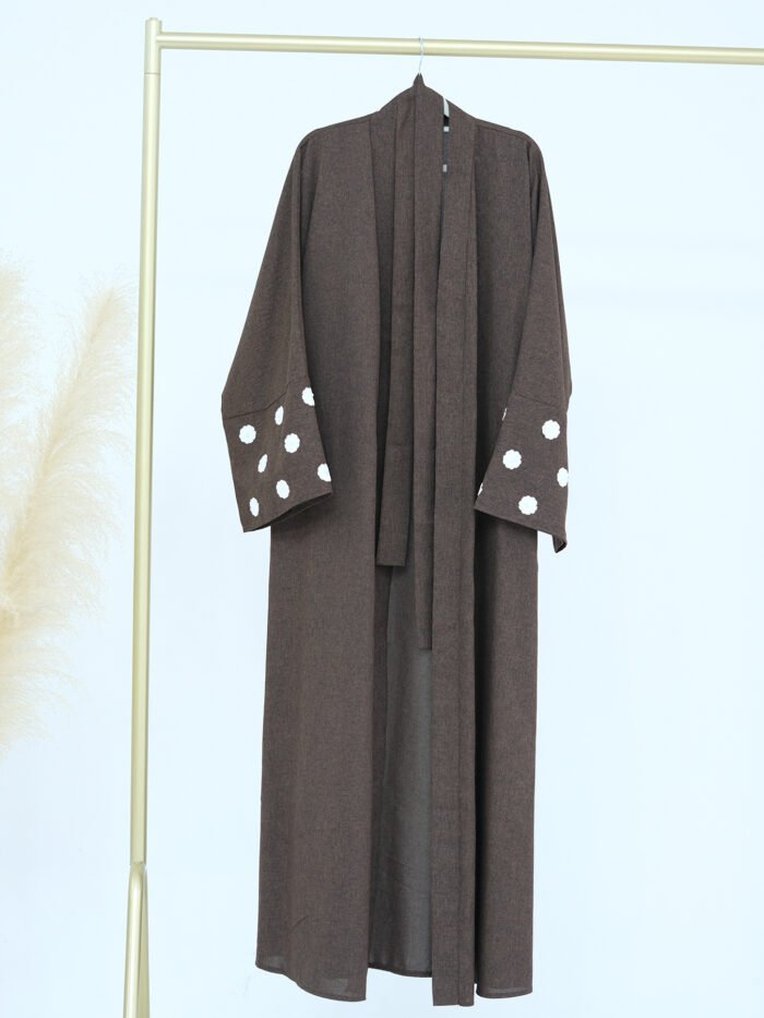 Alternative view of Embroidered Elegant Cardigan Robe,cheapest abaya
