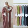 Contrast-side Cardigan Robe,abayas for cheap 12 Contrast-side Cardigan Robe,abayas for cheap - Image 6