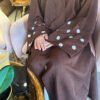 Embroidered Elegant Cardigan Robe,cheapest abaya - Image 7