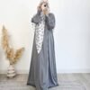 soft dress for women,Soft Fashion Satin Large Swing Dress - Image 2