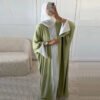 Contrast-side Cardigan Robe,abayas for cheap 8 Contrast-side Cardigan Robe,abayas for cheap - Image 2
