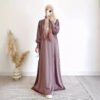 soft dress for women,Soft Fashion Satin Large Swing Dress - Image 6