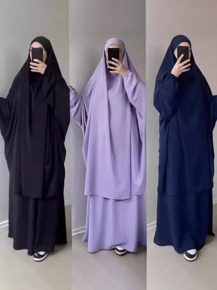 a woman taking a selfie,hijab for fashion