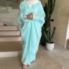 abaya store,Cardigan Women's Clothes Shiny Solid Color - Image 4