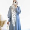 soft dress for women,Soft Fashion Satin Large Swing Dress - Image 5