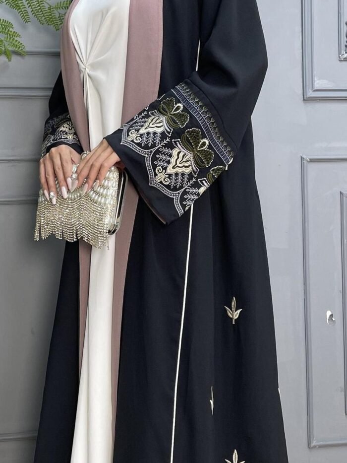 Alternative view of Embroidery Coat Dress,islamic clothes for ladies