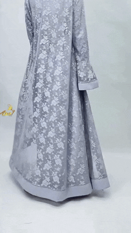 Open Abaya Style, a black abaya
