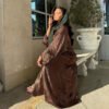 🌞 BreezeFlow Summer Open Abaya – Lightweight Long Sleeve Modestwear in Vibrant Shades - Image 3