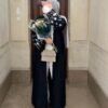 Open Black Abaya