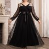 💖 Flawless Fit Plus Size Dress – Chiffon Long Skirt with High Waist Elegance - Image 6