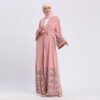 ✨ Affordable Elegance Open Abaya cheap – High-Waist Commuter Style with Lace & Sequins - Image 7