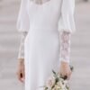 Timeless Wedding Dresses Online – Vintage Satin Lace with Elegant A-Line Fit 8 Timeless Wedding Dresses Online – Vintage Satin Lace with Elegant A-Line Fit - Image 4