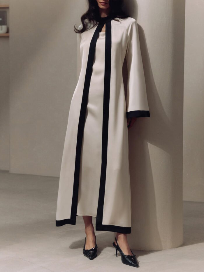 Alternative view of 💫 EffortEase Comfort Dresses – Elegant Contrasting Color Maxi for Effortless Daily Style