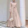 Dazzling Abaya en Satin – Harajuku-Inspired Casual Elegance - Image 3