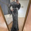 Glamorous Wedding Dress for Muslim Bride – Beaded Elegance for Unforgettable Moments 9 1