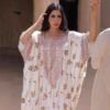 🌙 Graceful Essence Muslim Dress Women – Elegant White Long Sleeve Maxi in Free Size Fit - Image 2