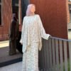 Radiant Dress Fashion – Floral Long Dress with Batwing Sleeves Two-piece Set 14 Dress Fashion