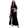 🔥 GlamGlow Cotton Dress Dress – Elegant Contrasting Color Maxi for Daily Chic - Image 7