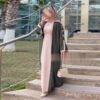 Satin Open Abaya