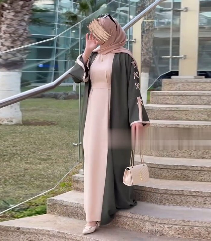 Satin Open Abaya
