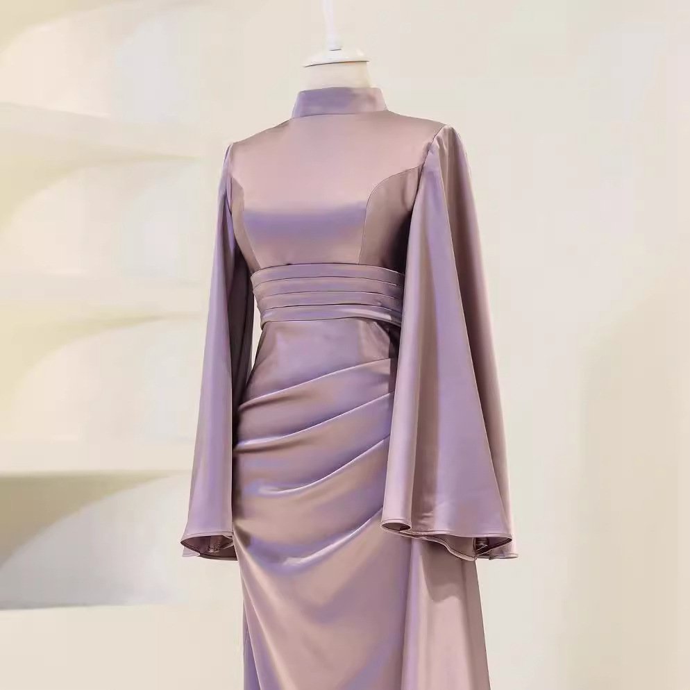 🔥 Luxury Slim Long Dress – Sleek High Waist Pullover Elegance for Every Occasion - Light Purple , XXXL