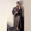Bold Closed Wear – A-Line Modest Dress with Crumpled Texture 12 closed wear